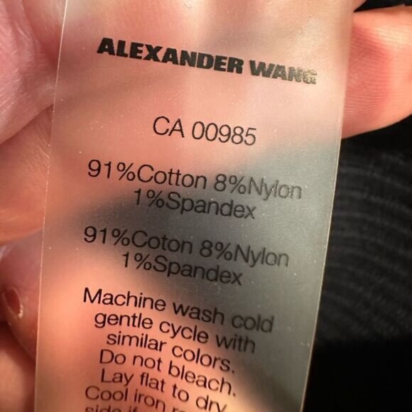 Alexander wang ribbed knit zipper midi dress navy blue - Picture 6 of 6